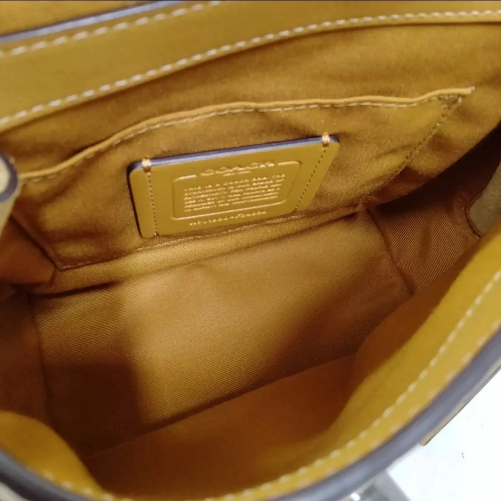 Coach Mini Faye Pebbled Leather Backpack